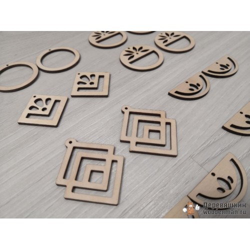 Заготовки для сережек в ассортименте